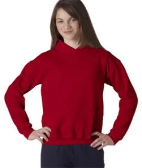 18500B Gildan Youth Heavy BlendHooded Sweatshirt Cardinal Red