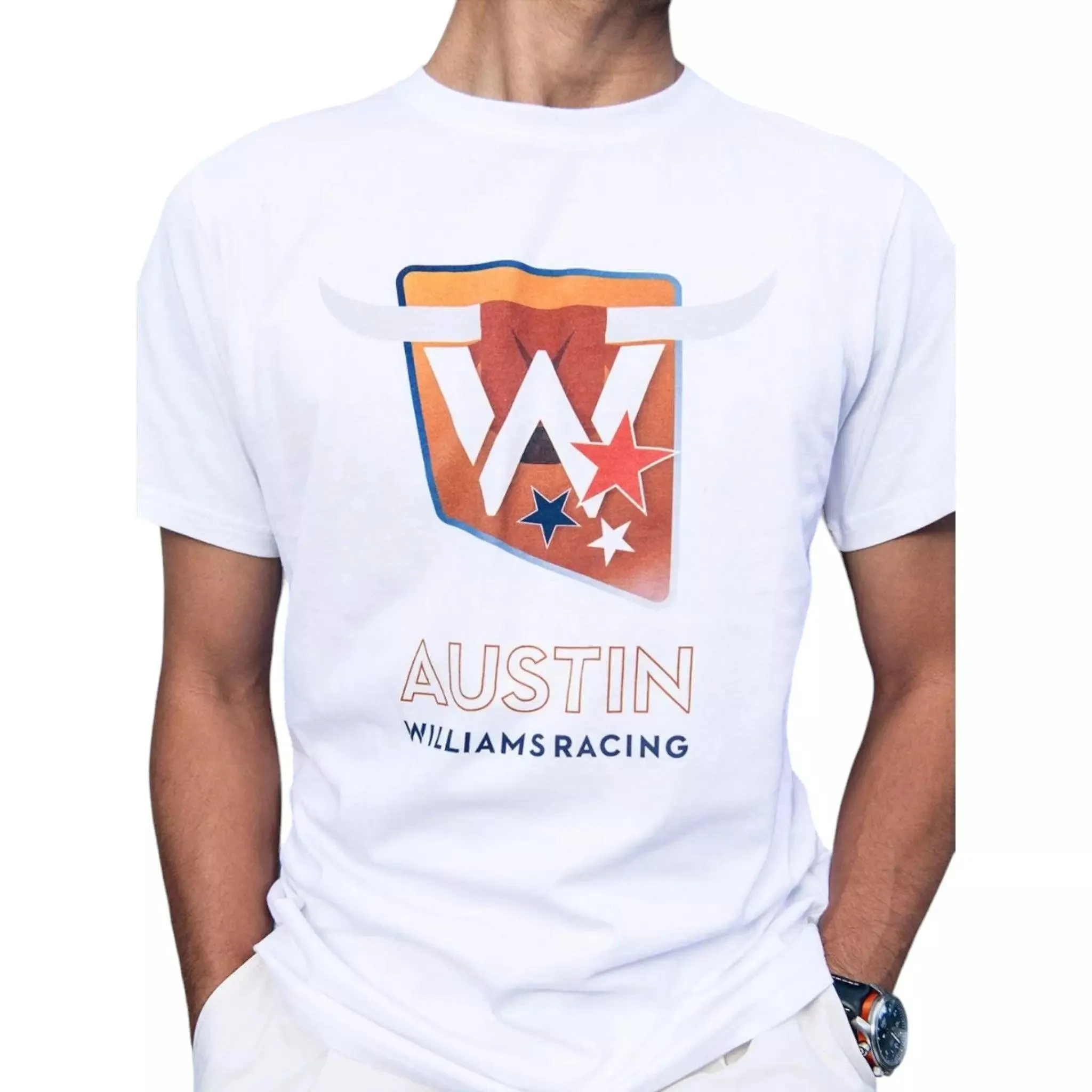 2023 Adult Austin Race T-Shirt White