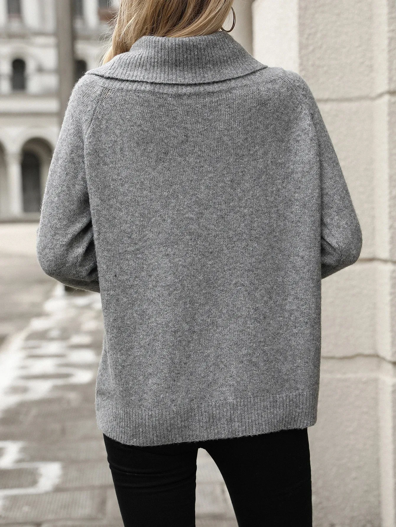 2025, Winter Casual Rollkragen Gestrickte Pullover Für Frauen Solide Langarm Pullover Damen Herbst Trend Warm Off Schulter Jumper