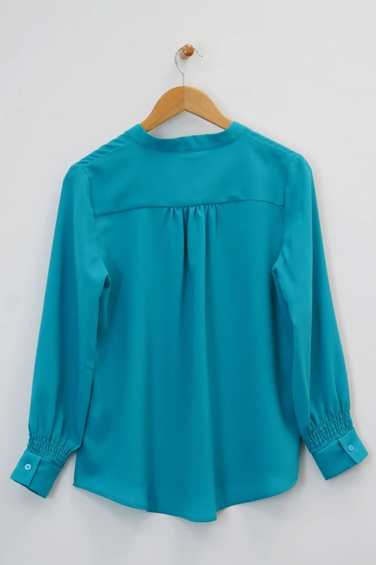 28" Long Sleeve Mandarin-V Tunic