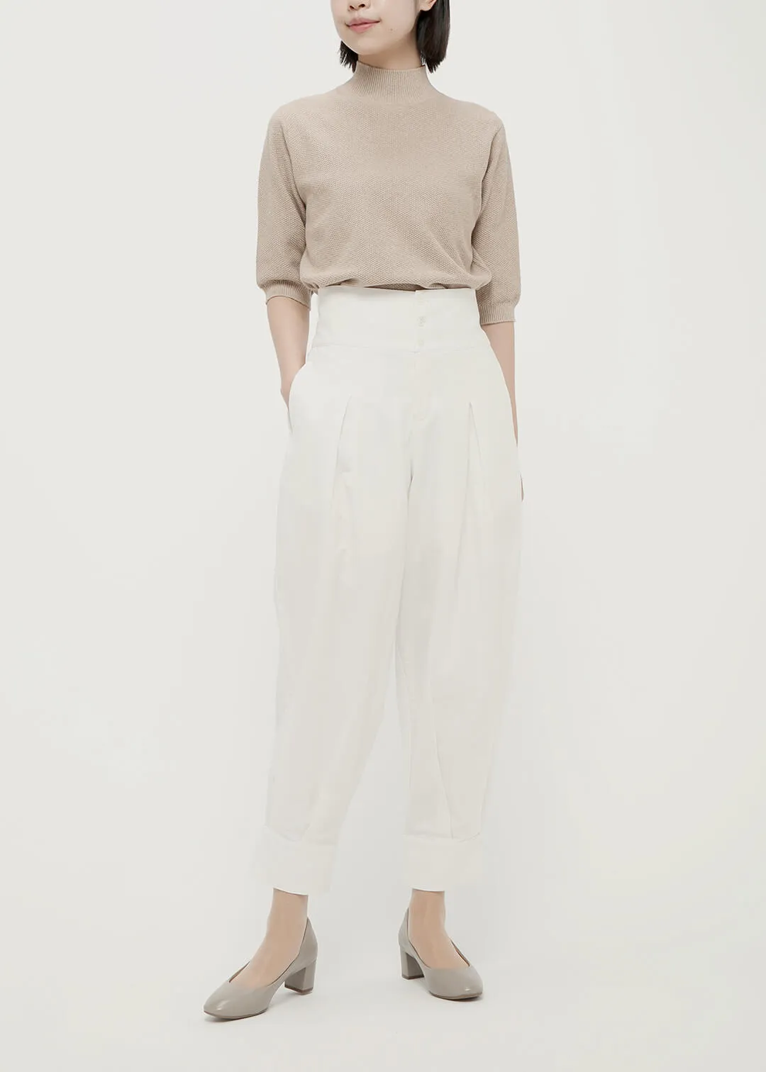 56dt Khadi High Waist Pants