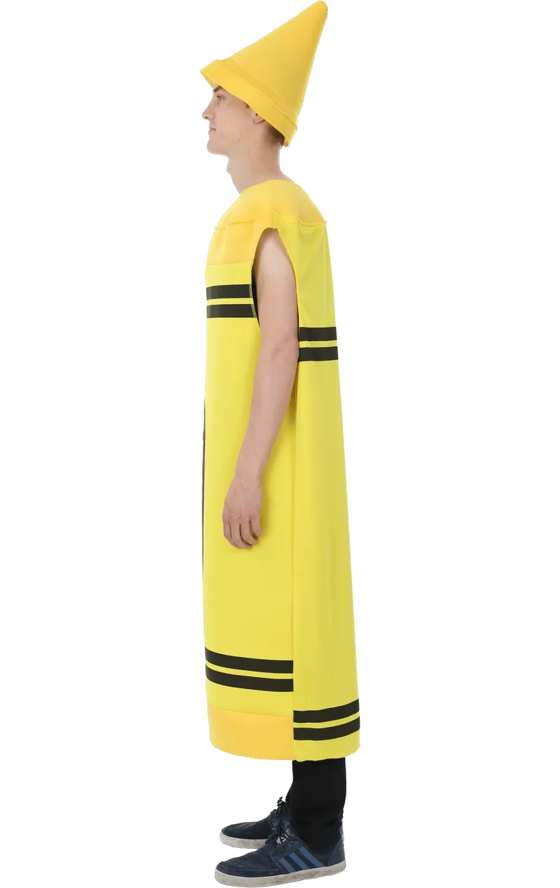 Adult Yellow Crayon Costume