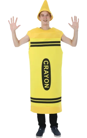 Adult Yellow Crayon Costume