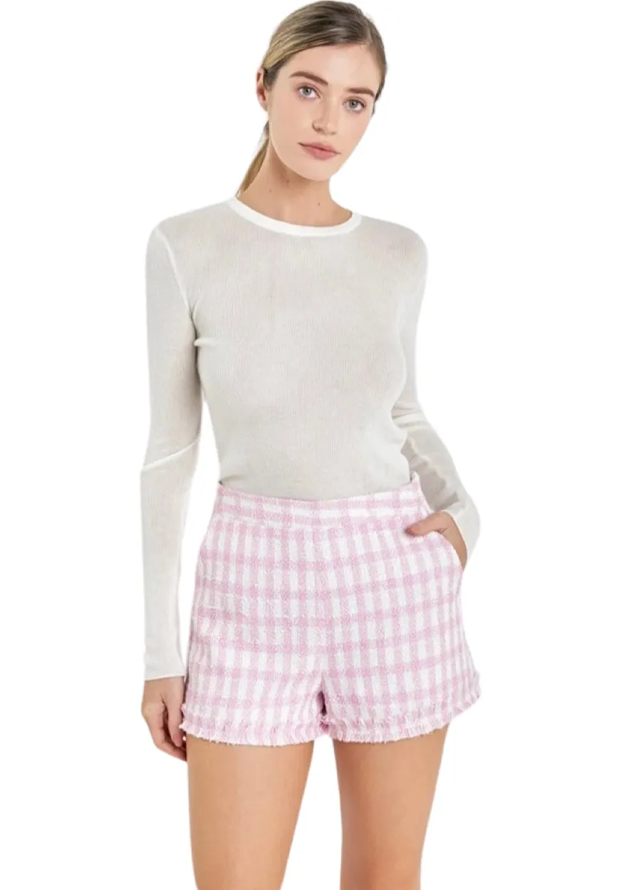 Apparel- English Factory Loose Knit Long Sleeve Top