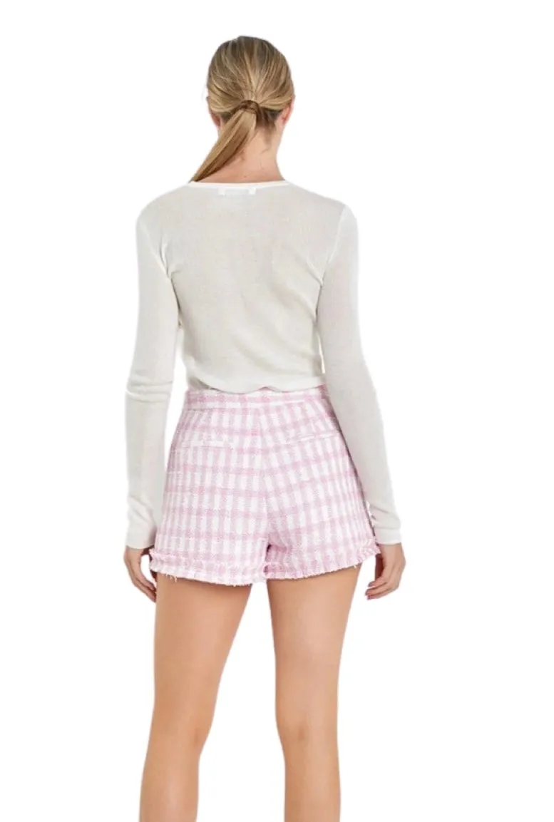 Apparel- English Factory Loose Knit Long Sleeve Top