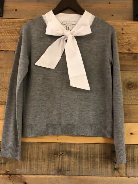 Audrey Knit Ribbon Tie Sweater
