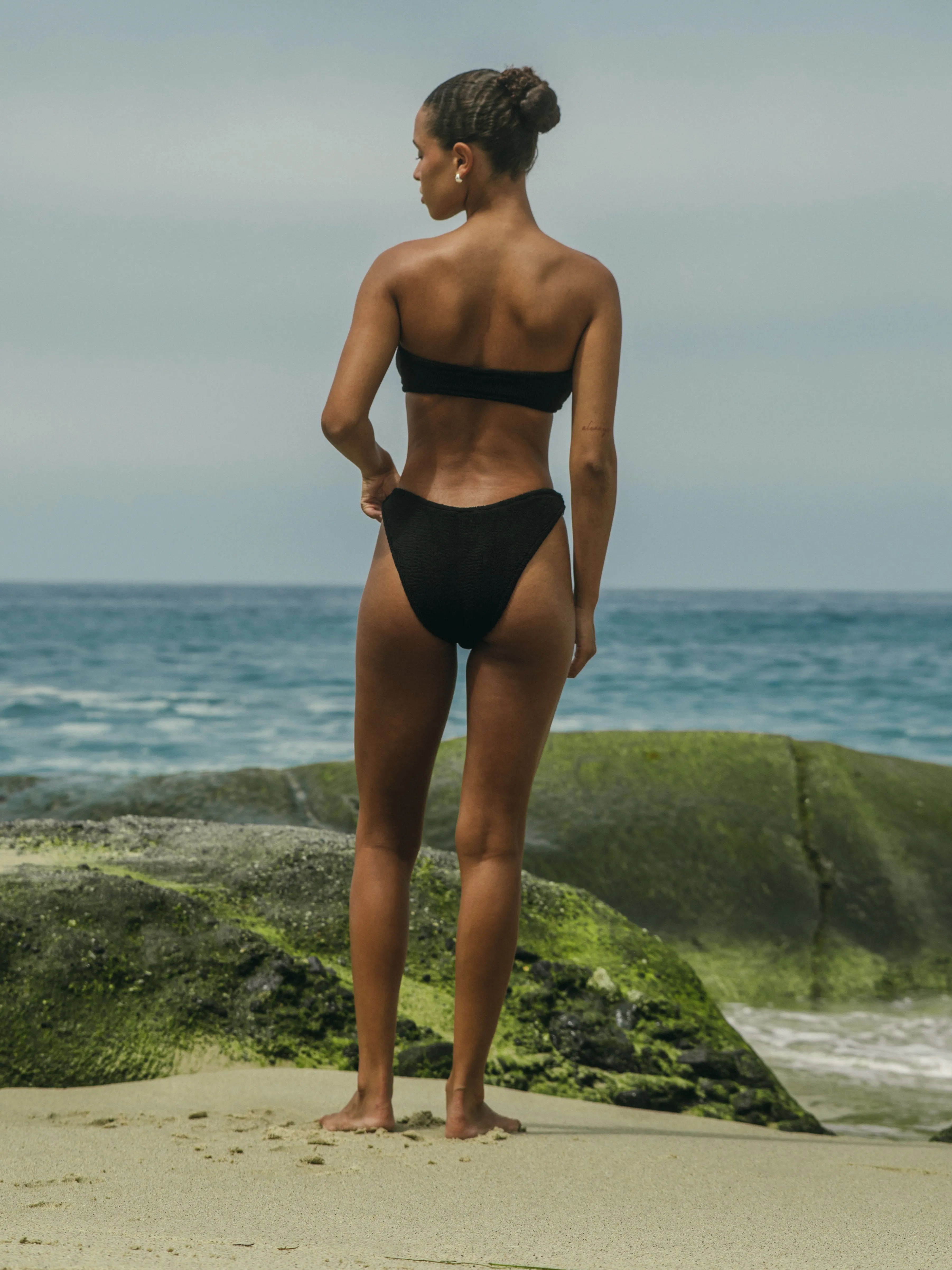 BALBOA O-RING BIKINI TOP - BLACK
