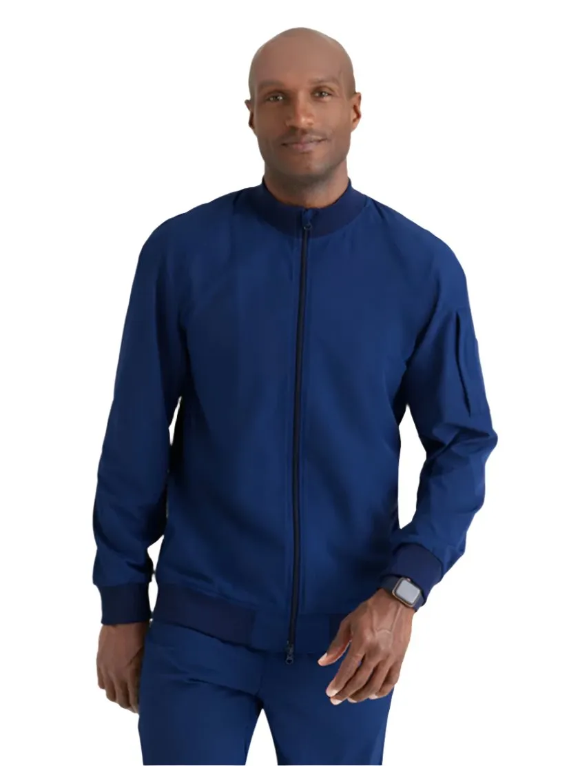 Barco One™ by Barco AMPLIFY 3-POCKET STAND-UP COLLAR WARMUP SCRUB JACKET
