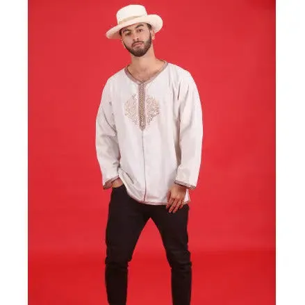 Beige tunic with sfifa and aakad