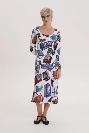 CABERNET bias cut skirt 'Furniture white'