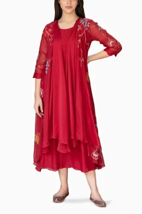 Camellia Applique Jacket Set