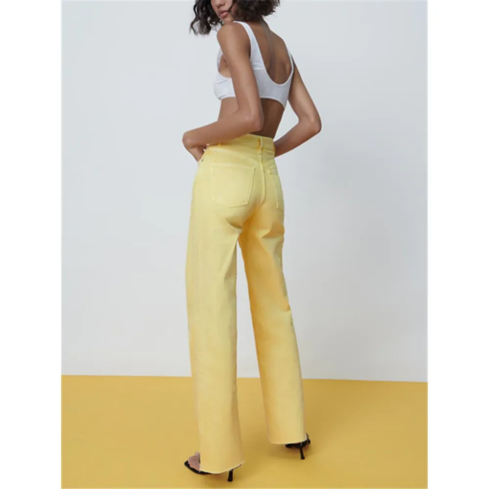 CASUAL HIGH WAIST SUMMER DENIM PANTS