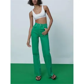 CASUAL HIGH WAIST SUMMER DENIM PANTS