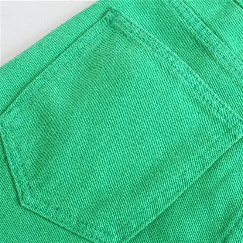 CASUAL HIGH WAIST SUMMER DENIM PANTS