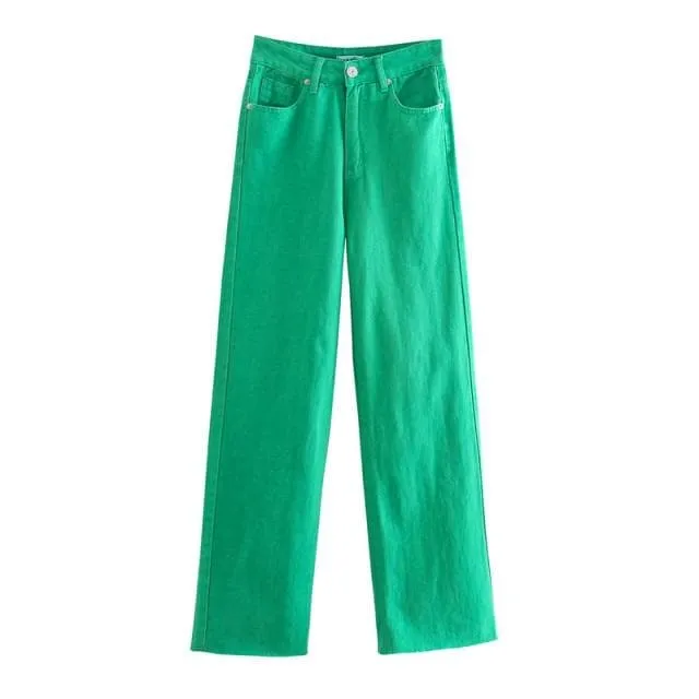 CASUAL HIGH WAIST SUMMER DENIM PANTS