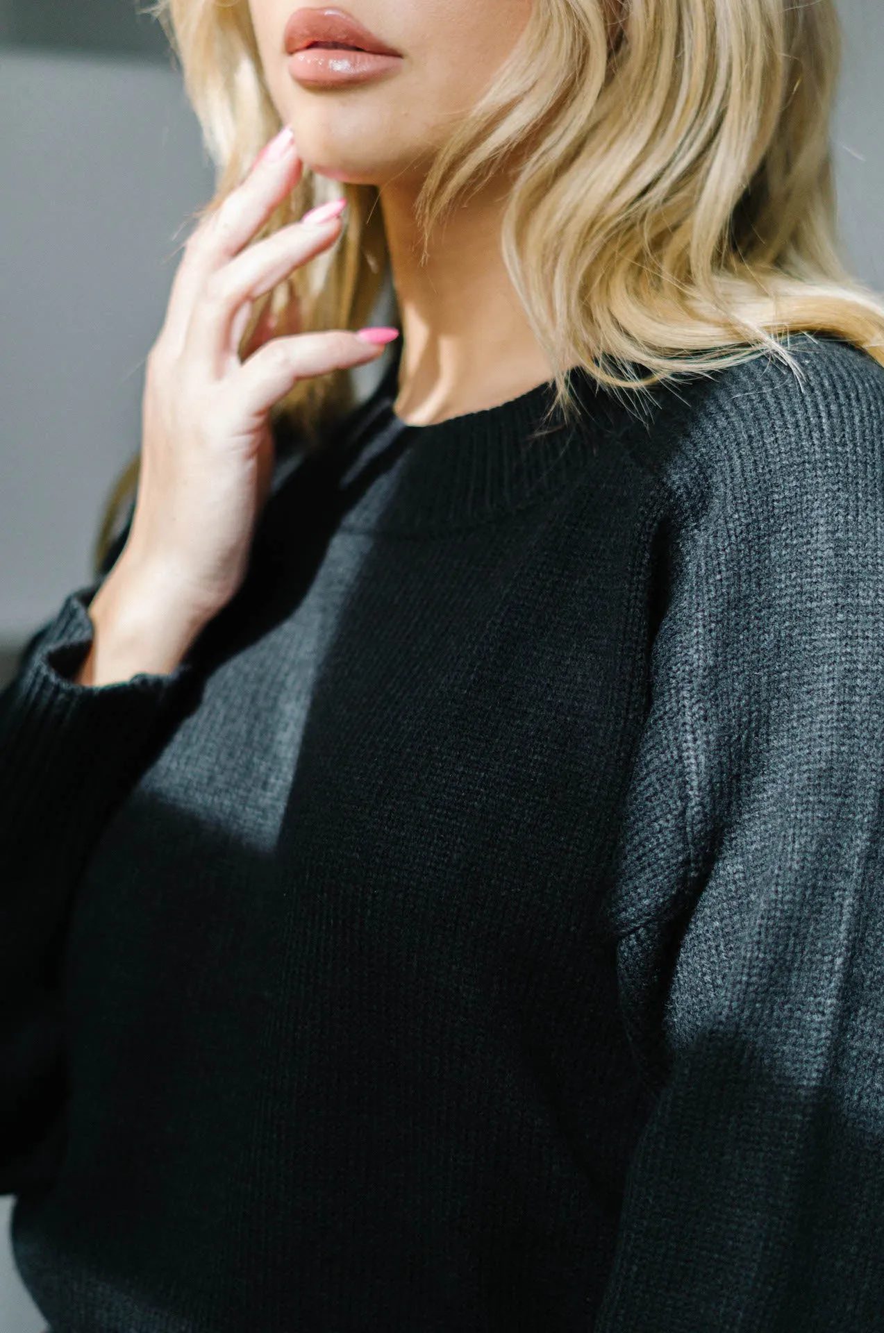 Charlie Knit Sweater - Black