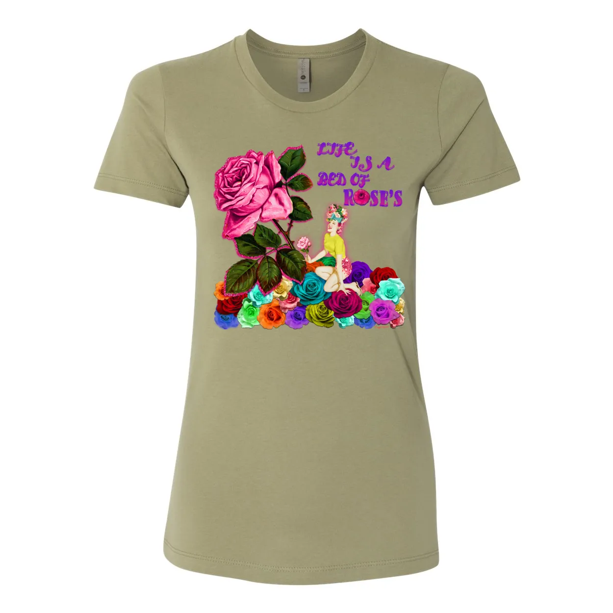Cowgirl Roots™ Life is a Bed of Roses Boyfriend T Shirts