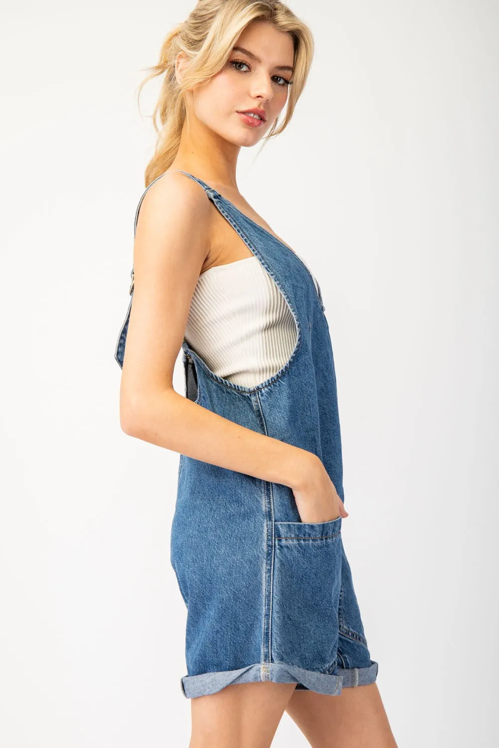 Denim romper