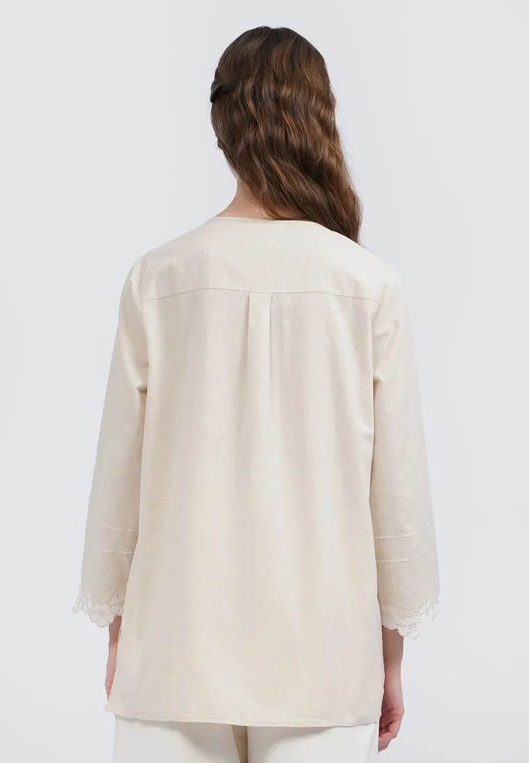 Embroidered Long Sleeve Tunic
