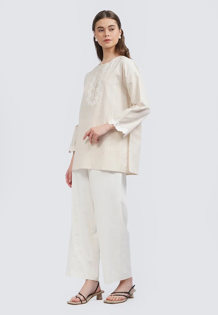 Embroidered Long Sleeve Tunic