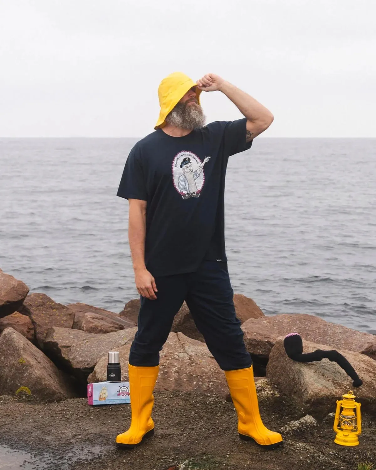 End of discussion T-shirt - Blueberry