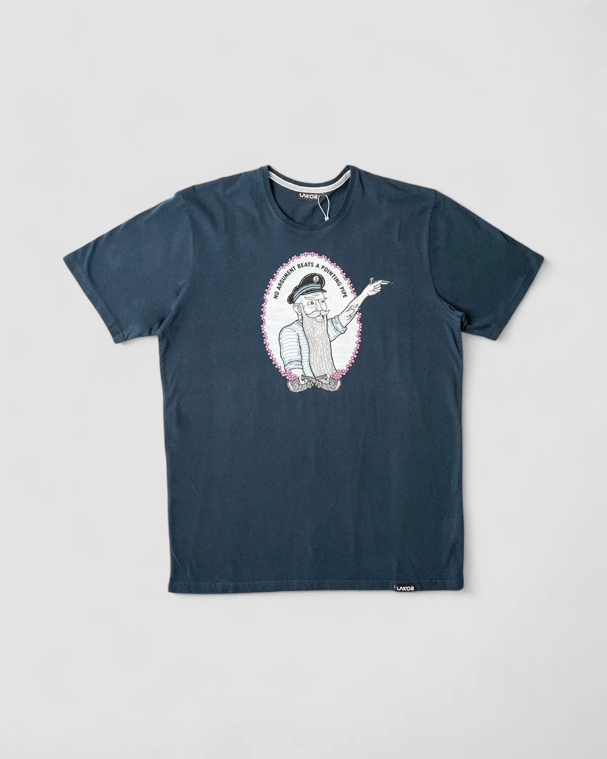 End of discussion T-shirt - Blueberry