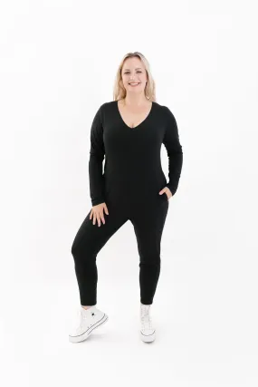 Friday Romper in Midnight Black