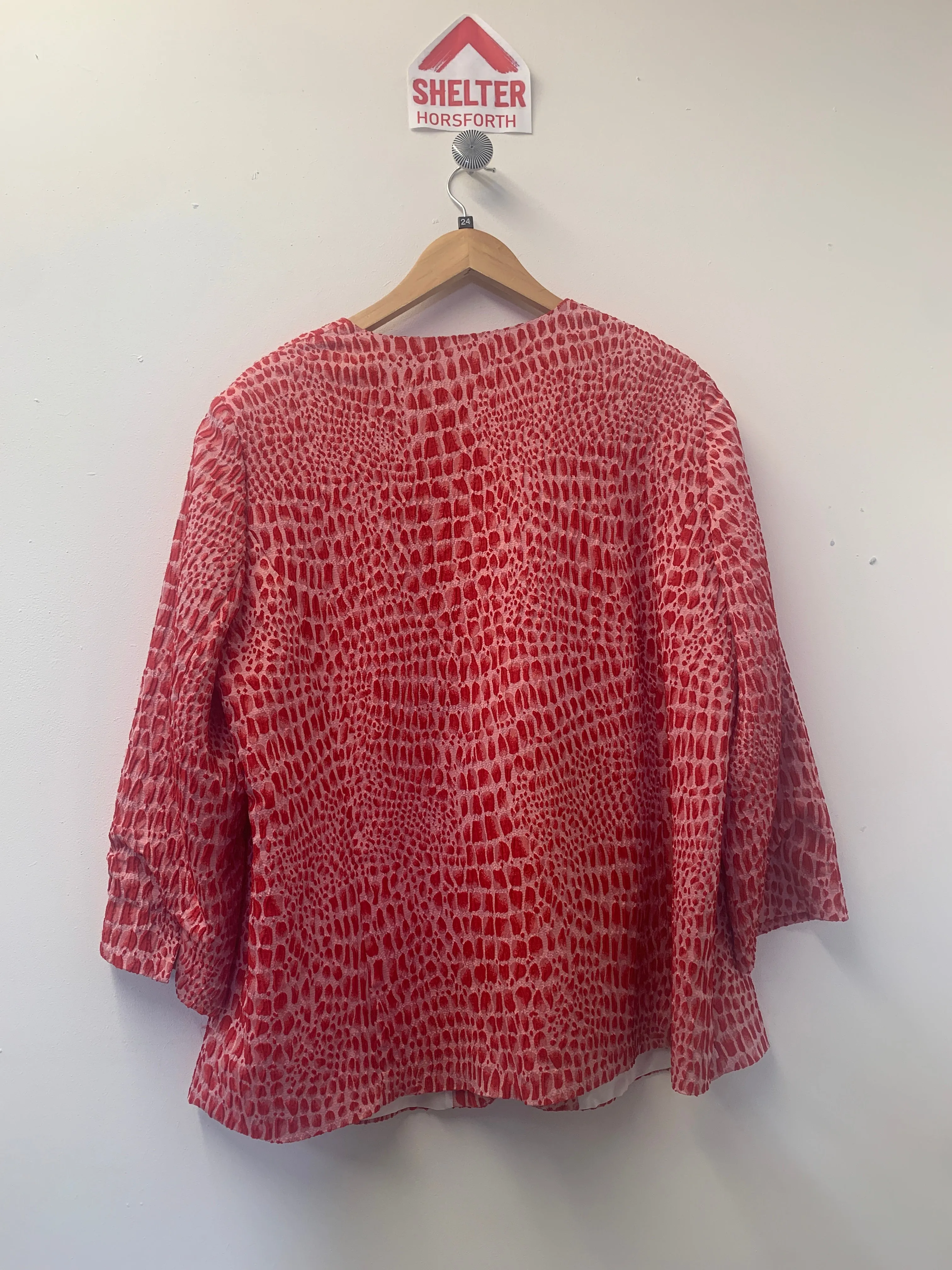 Habella Pink and Red Tunic Top