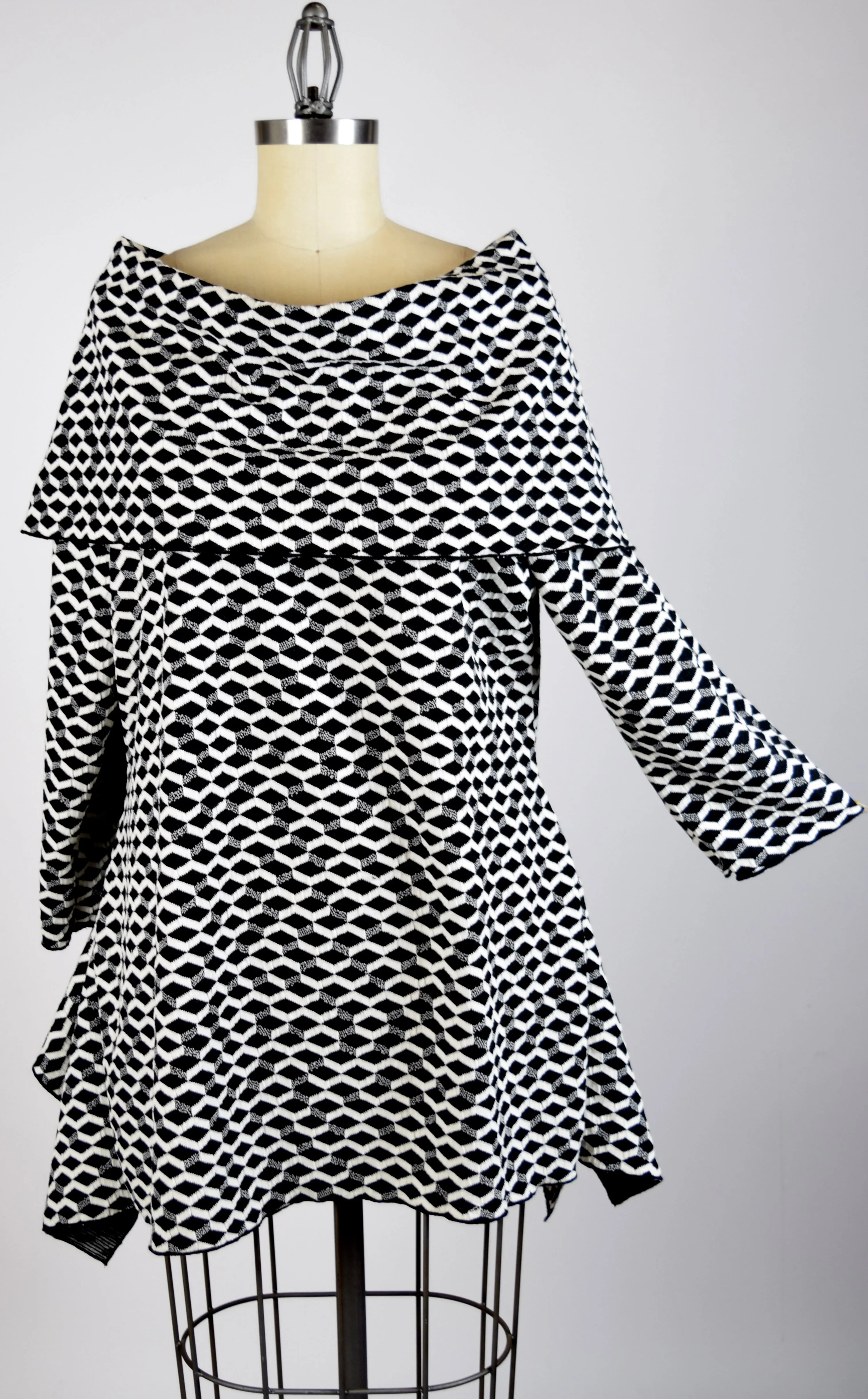 High End Tunic, Designer Tunic, Cowl Neck Tunic, Plus size tunic, Women Tunic,Premium Textured Fabric.