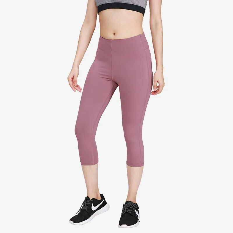 High Waist Calf-length Yoga Pants- Capri Style
