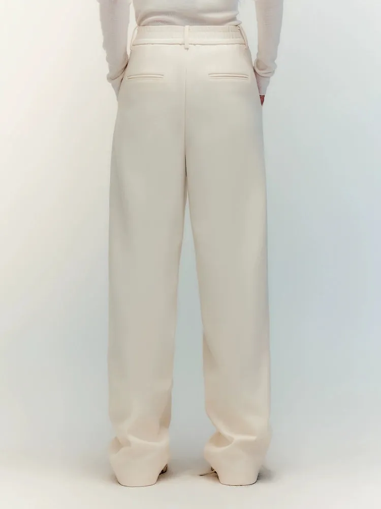 High Waist Pleated Casual Pants