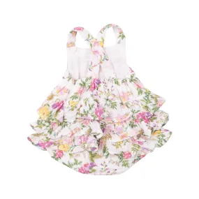 Hummingbirds Muslin Ruffle Sunsuit Romper