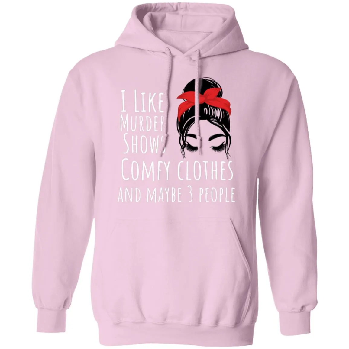I like with eyelashes Pullover Hoodie
