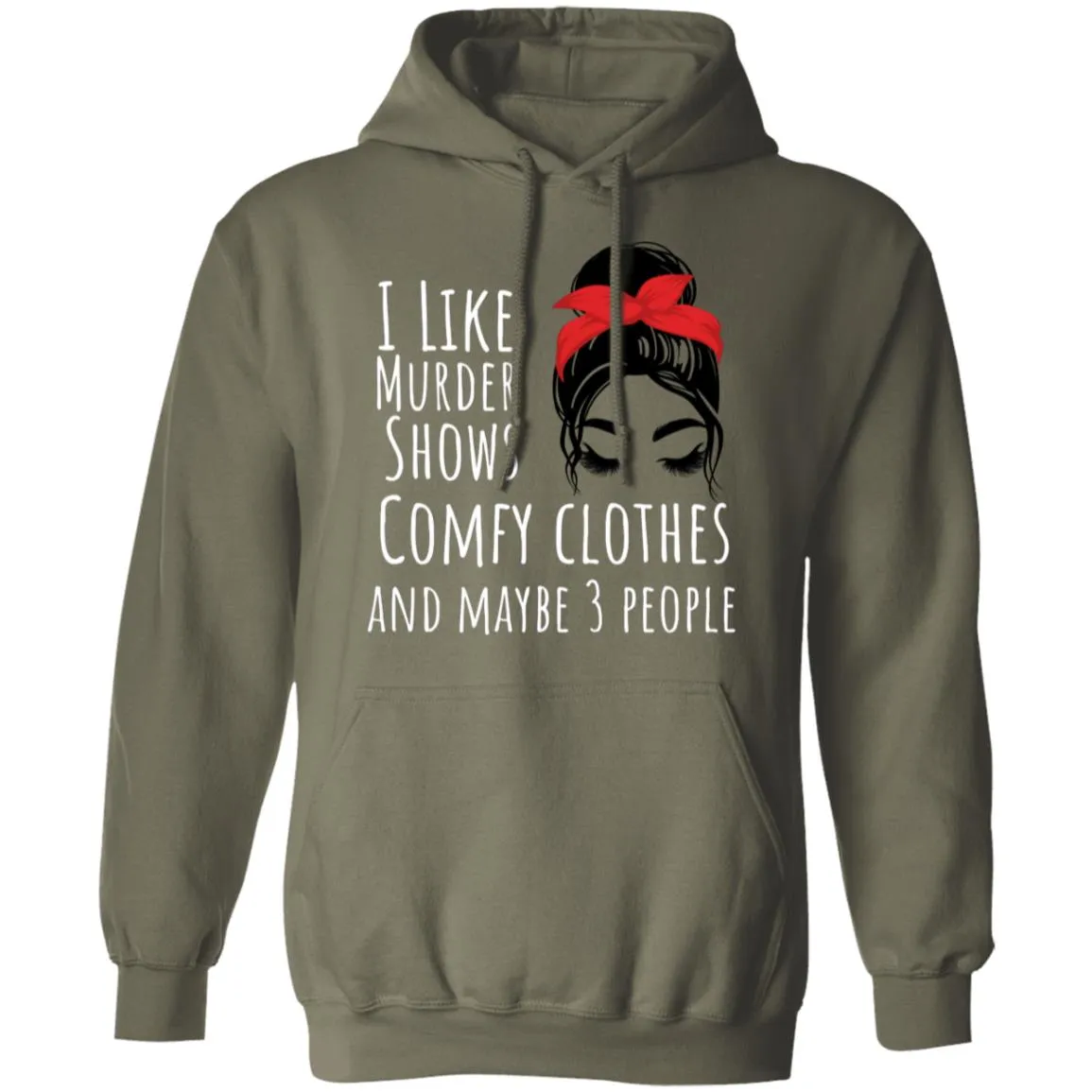 I like with eyelashes Pullover Hoodie
