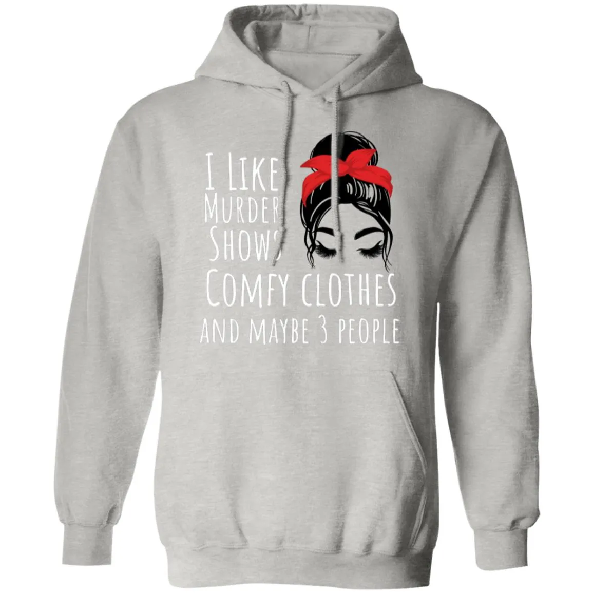 I like with eyelashes Pullover Hoodie