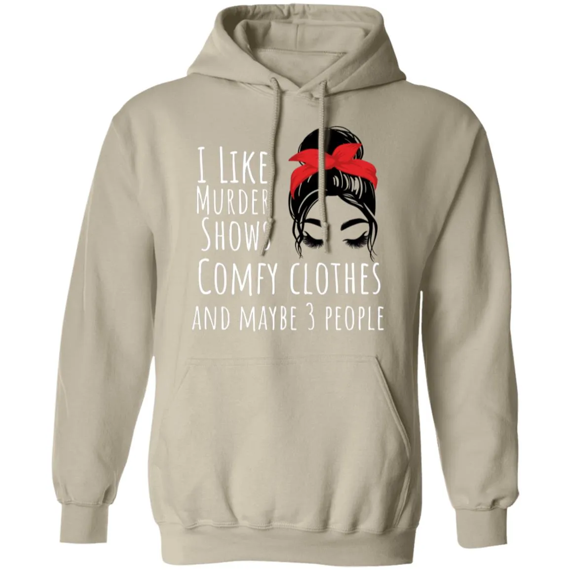 I like with eyelashes Pullover Hoodie