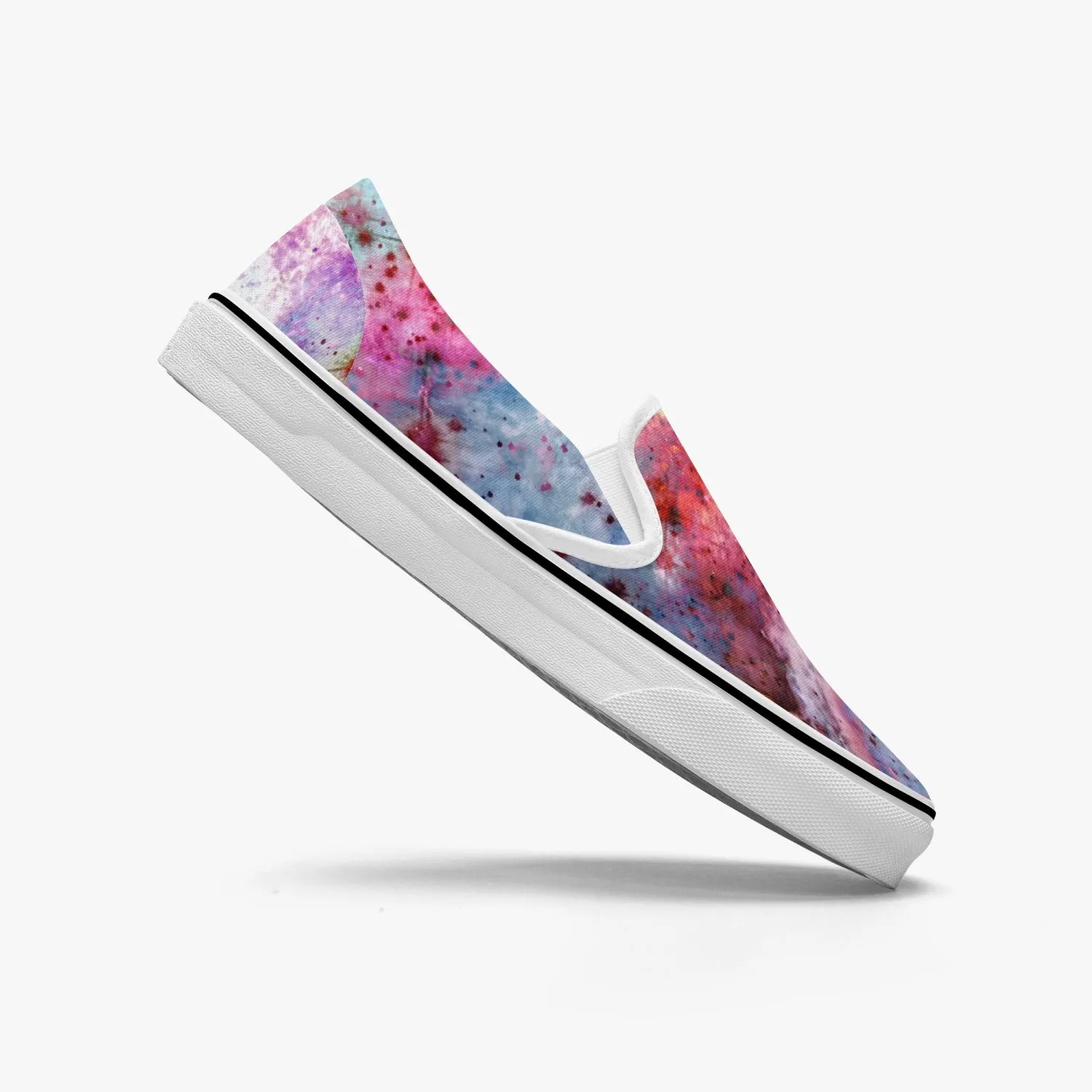 July Split-Style Psychedelic Slip-On Shoes