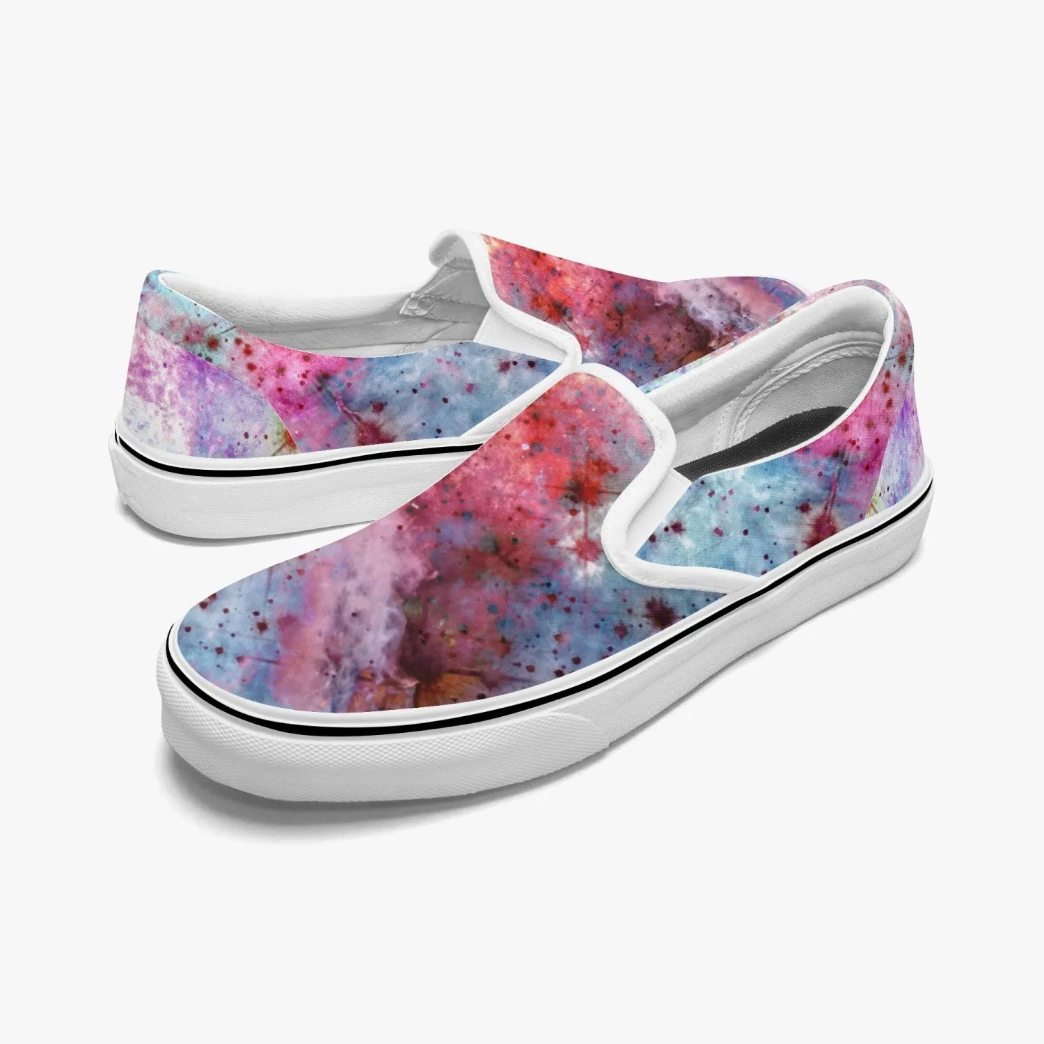 July Split-Style Psychedelic Slip-On Shoes