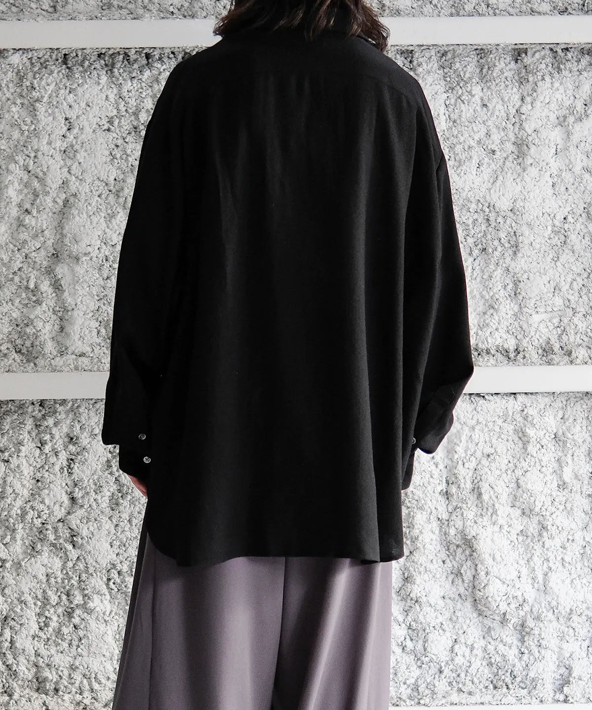 LAST1 >> Soft Wool Skipper Shirt - Blanc YM