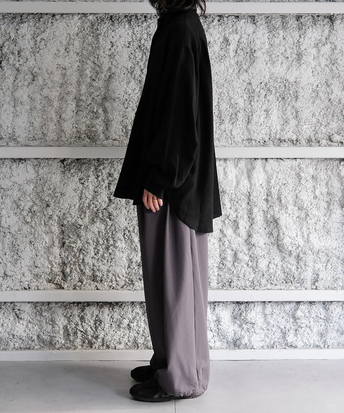 LAST1 >> Soft Wool Skipper Shirt - Blanc YM