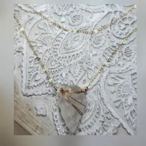 Layered arrow head necklace