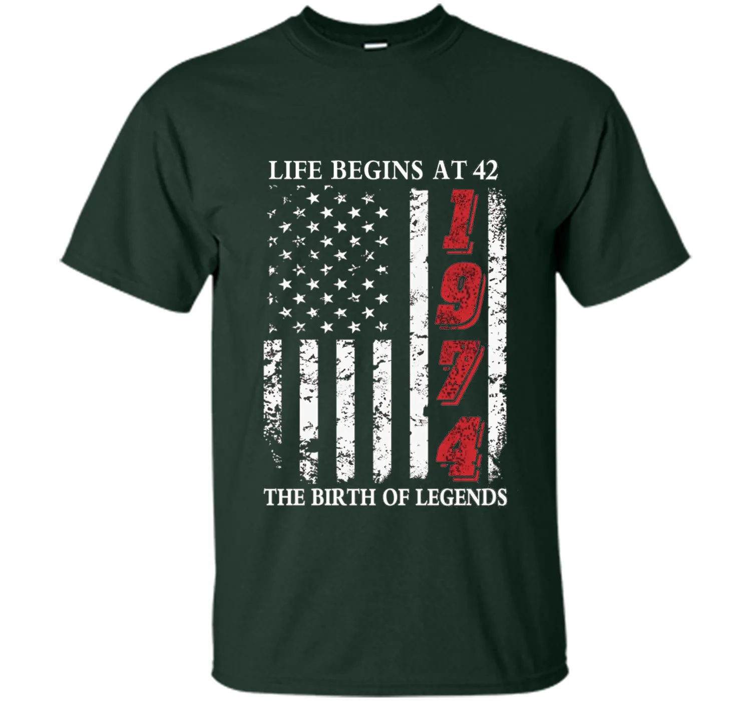 Life Begins At 42 The Birth Of Legends t-shirt