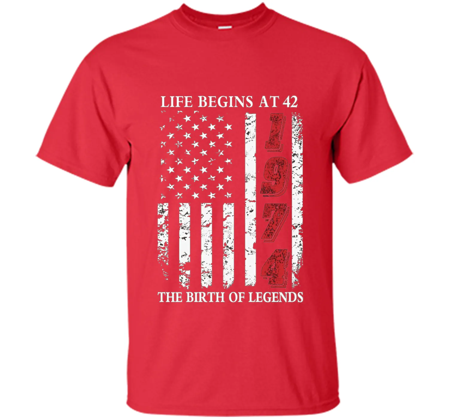 Life Begins At 42 The Birth Of Legends t-shirt