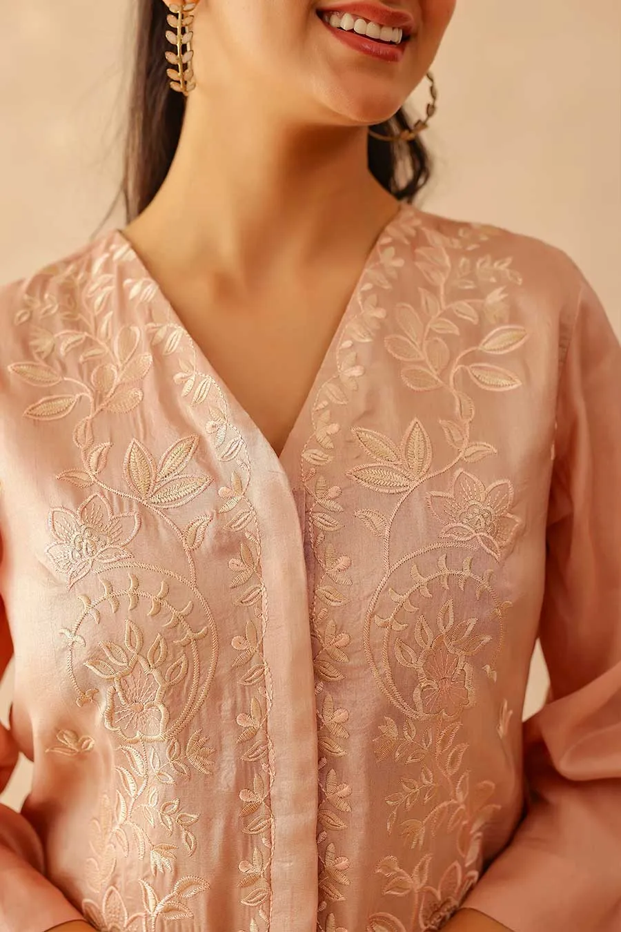 Lily Dusty Pink Embroidered Co-Ord Set