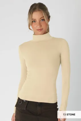 Long Sleeve Mock Neck Top