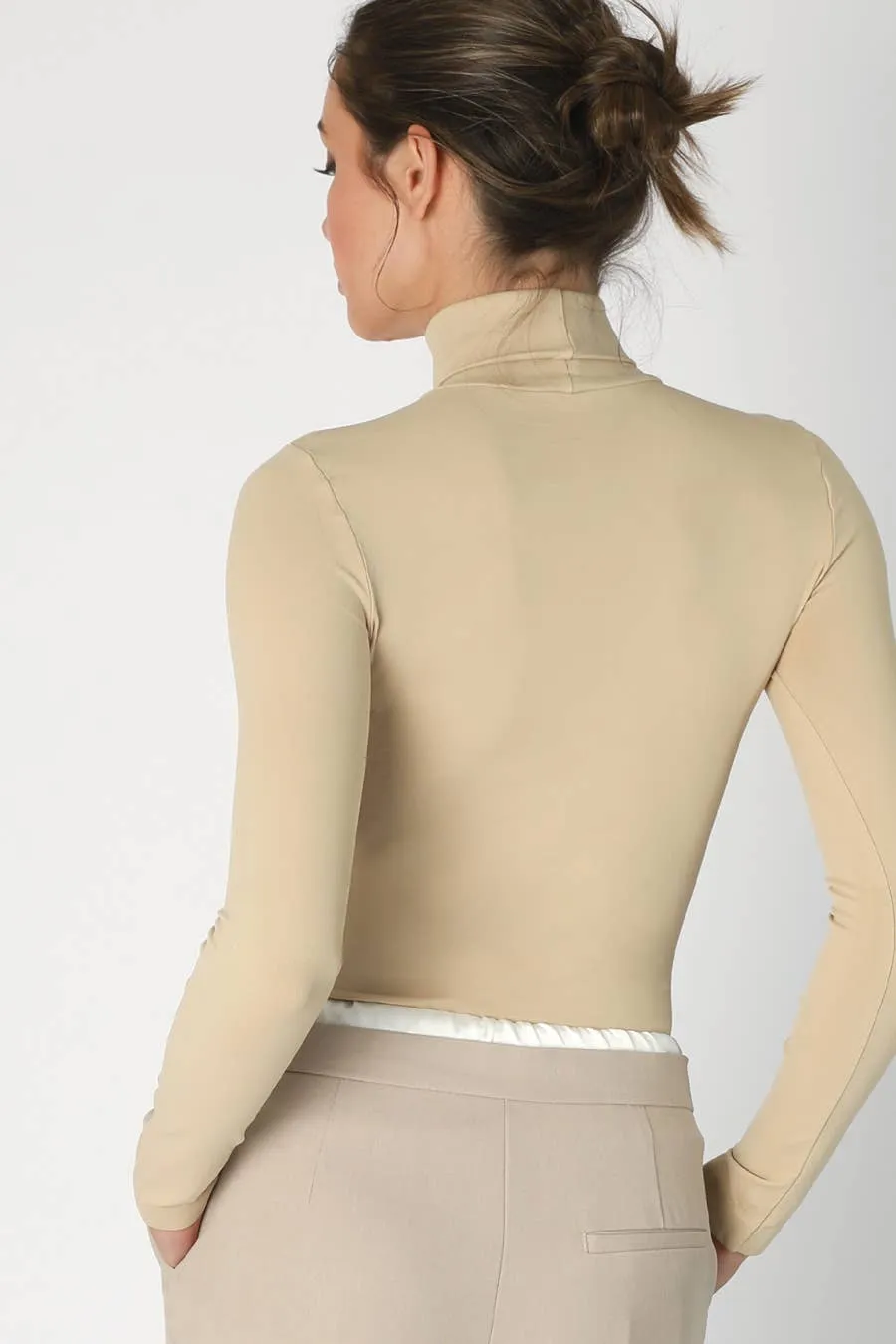 Long Sleeve Mock Neck Top