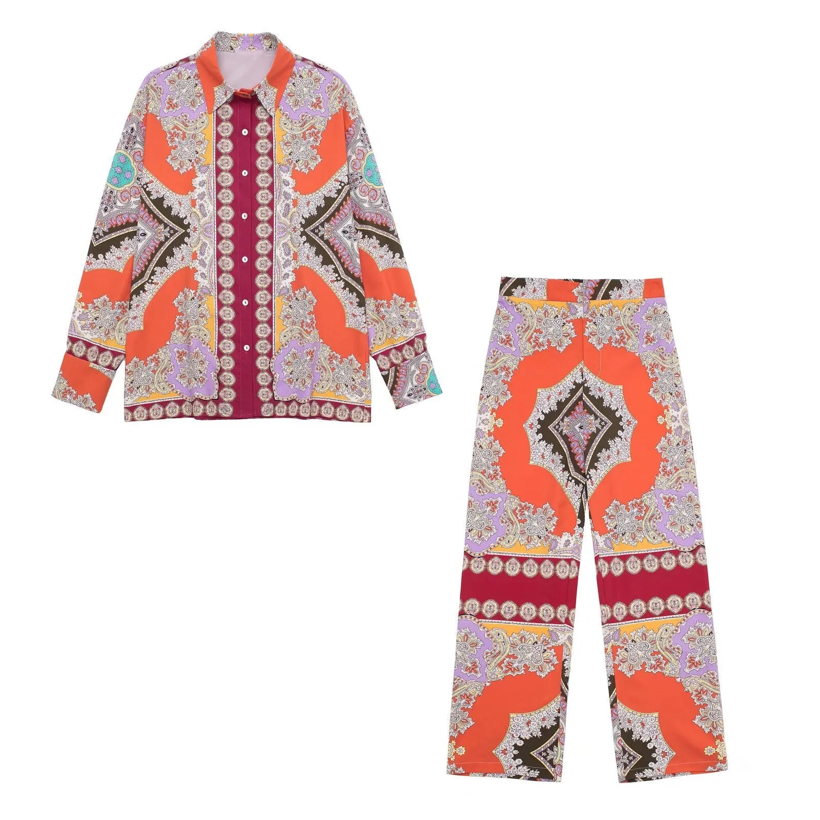 Mandala High-Waist Boho Pants