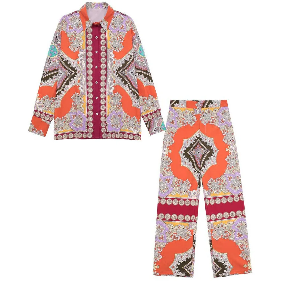 Mandala High-Waist Boho Pants