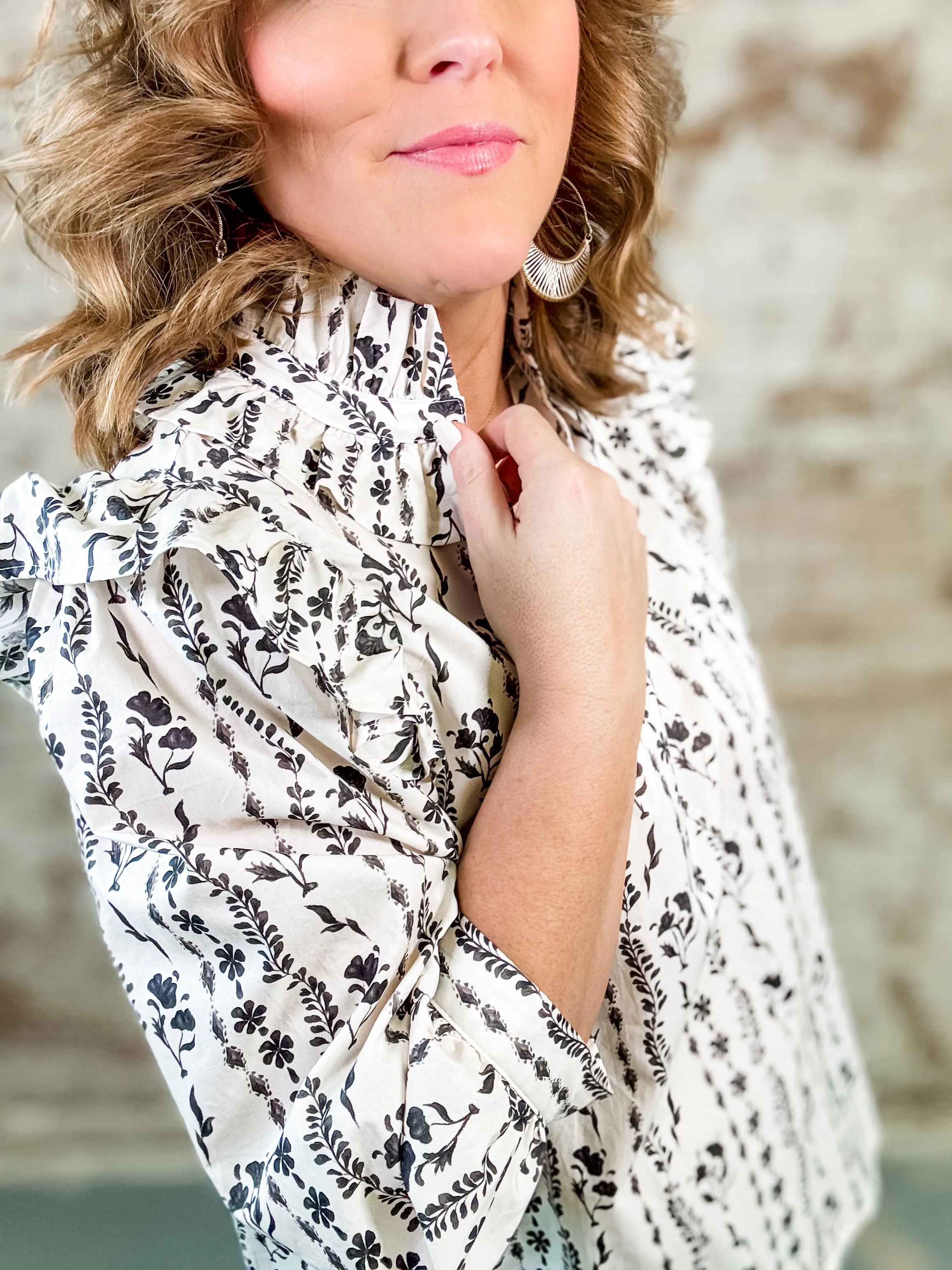 Martha Floral Print Top