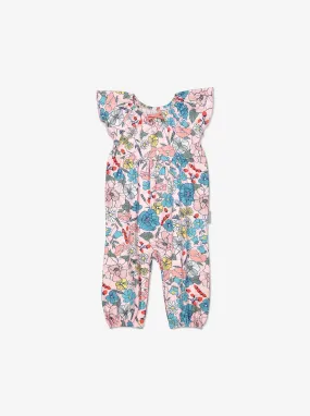 Meadow Print Baby Playsuit